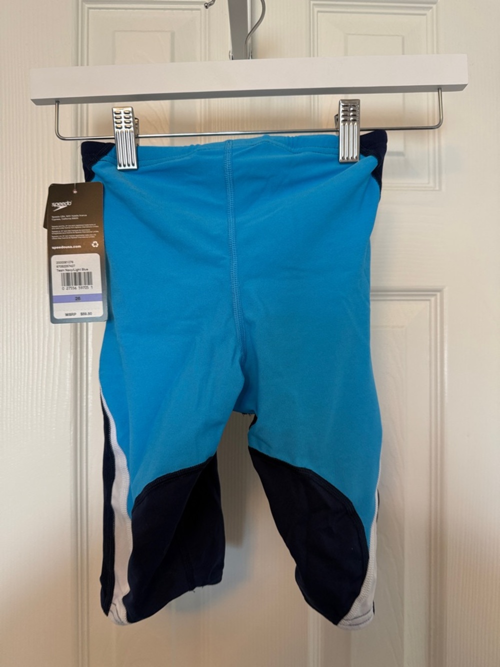 Speedo Endurance+ Splice Jammer Men's Size 26 Blue Black NWT